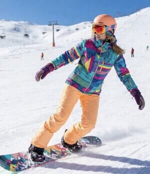 Marker Snowboarding Ski High Performance Pants Orange Size 4 Colorful Winter